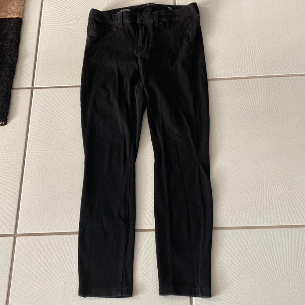 Liverpool Jeans Madonna Black Ankle Leggings 10/30